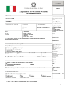 Italy Visa Application Form PDF Complete Online AirSlate SignNow