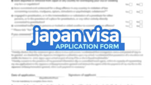 JAPAN VISA APPLICATION FORM Sample How To Fill It Out The Poor
