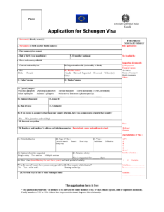Karachi Pakistan Italian Schengen Visa Application Form Consolato