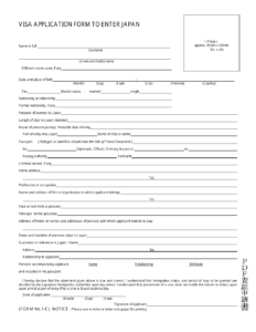 Kedd Penge Haj k z s Visa Application Form To Enter Japan Ellens ges
