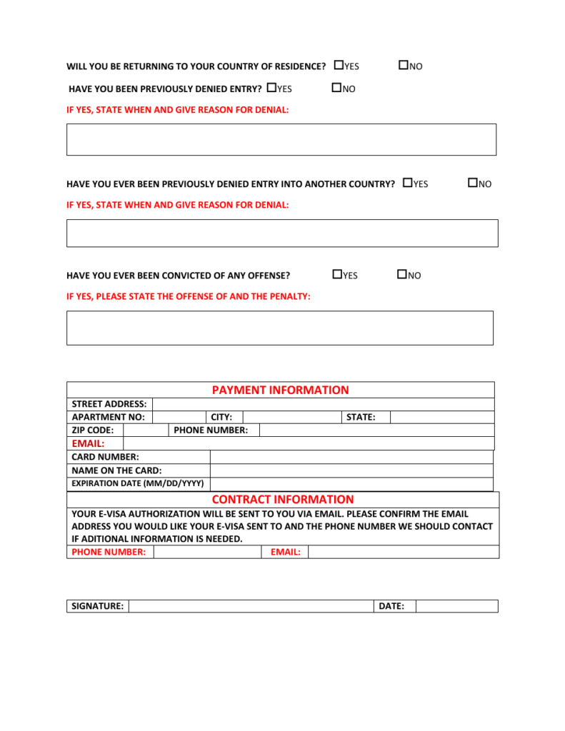 Kenya E Visa Application Form Fill Out Sign Online And Download PDF 