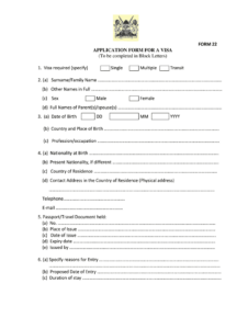 Kenya Visa Application Form PDF Complete Online AirSlate SignNow