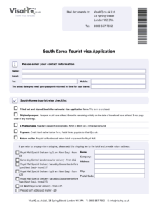 Korean Visa Application Form 2023 Pdf Fill Out Sign Online DocHub