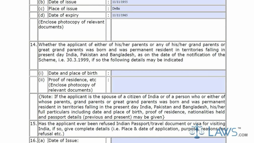 Learn How To Fill The Pio Card Application Form YouTube