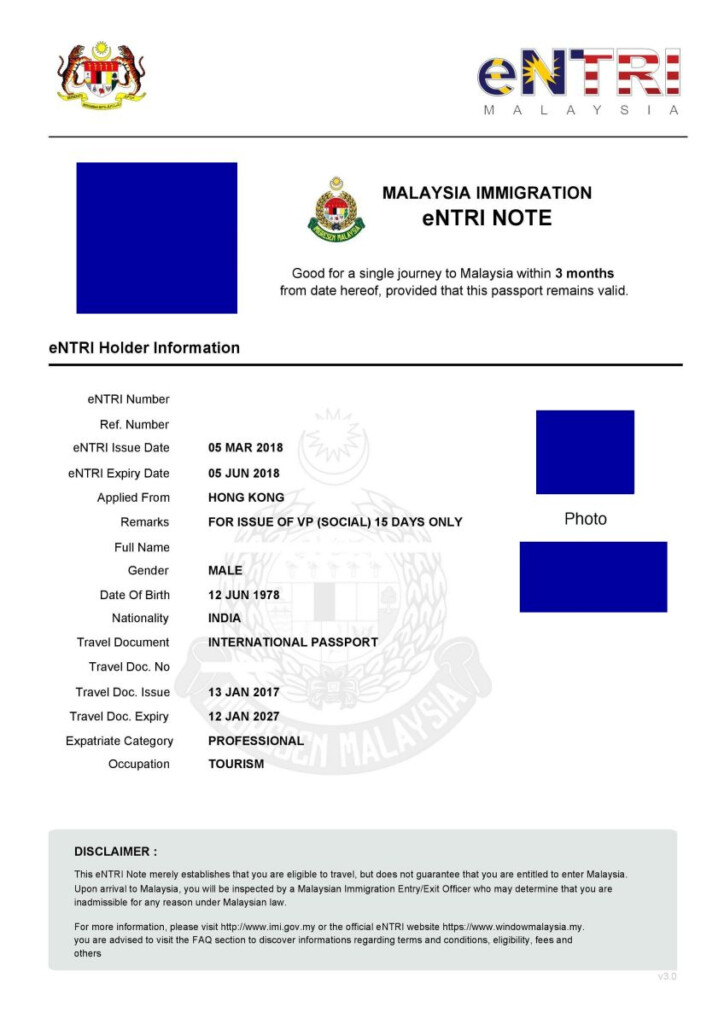 Malaysia EVisa Apply For Tourist Visa Online
