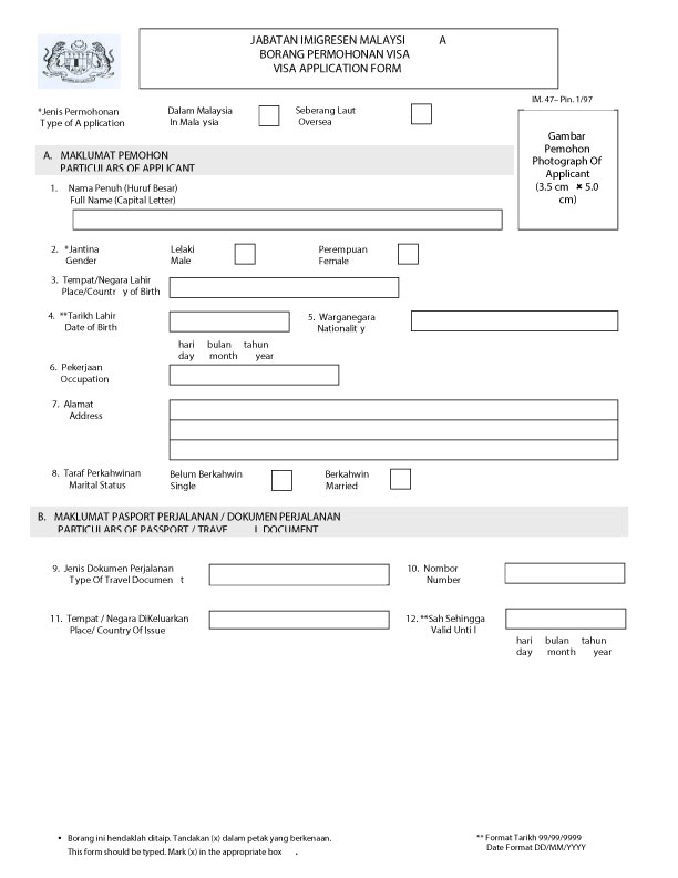 Malaysia Visa Musafir