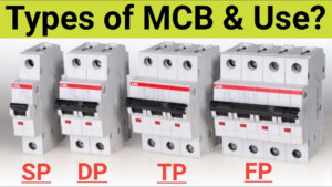 MCB Types In Hindi SP DP TP FP MCB Miniature Circuit Breaker