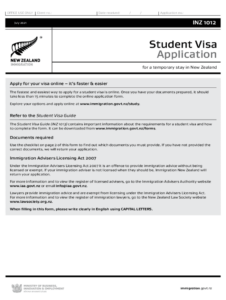 New Zealand Visa Application 2021 2025 Form Fill Out And Sign