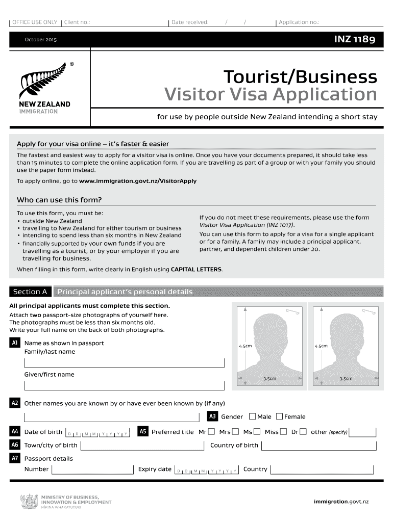 New Zealand Visitor Application Online 2015 2024 Form Fill Out And