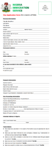 Nigeria Visa Form PDF Download And Apply For Nigeria Visa