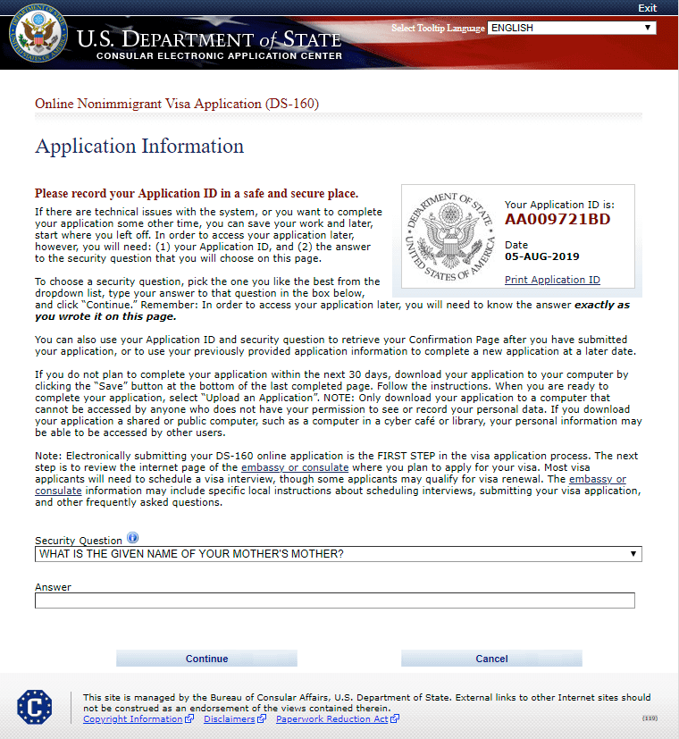 Non Immigrant Visa