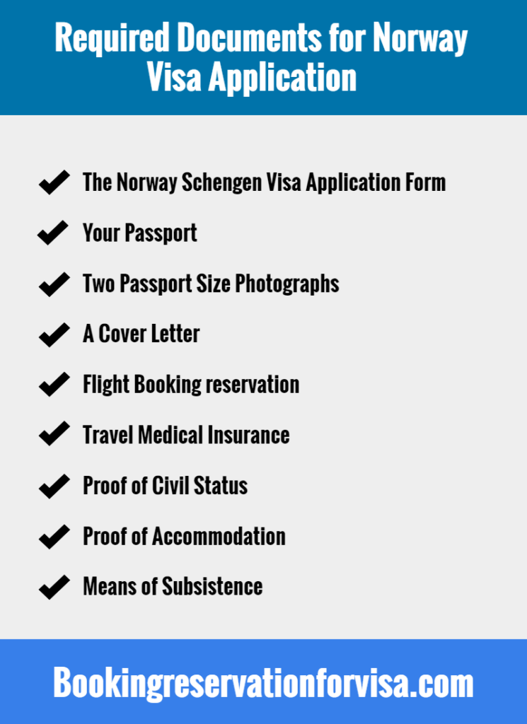 Norway Visa Application Requirements Directions Types