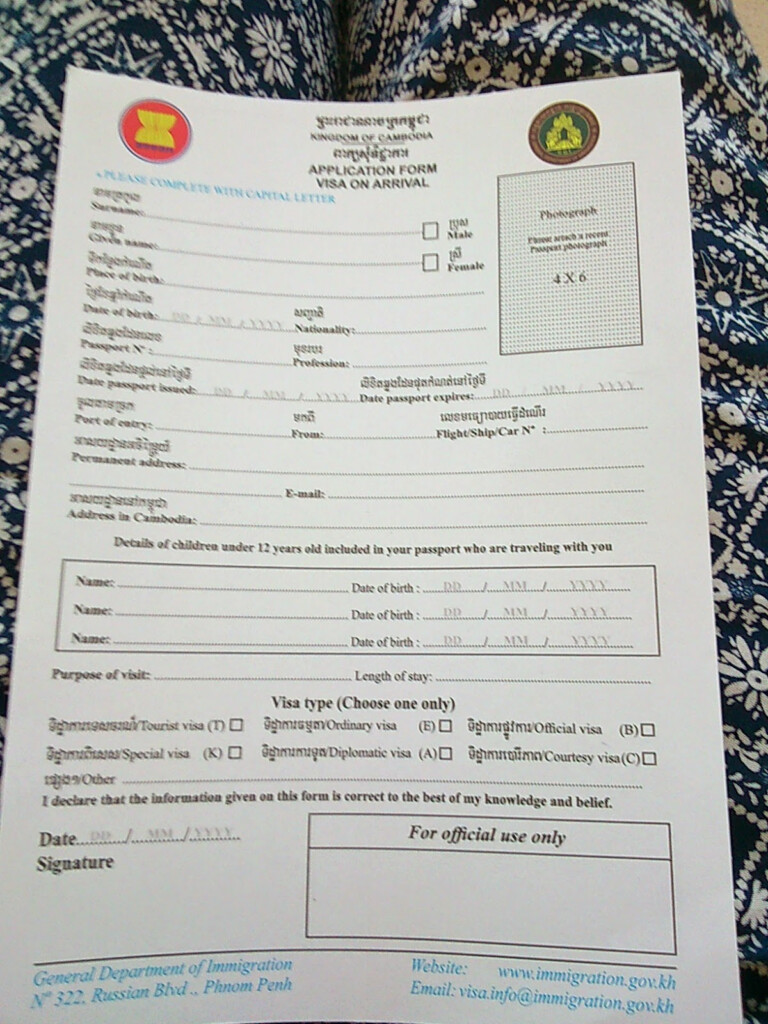 Notes From A Scots Girl How To Get A Visa On Arrival In Cambodia