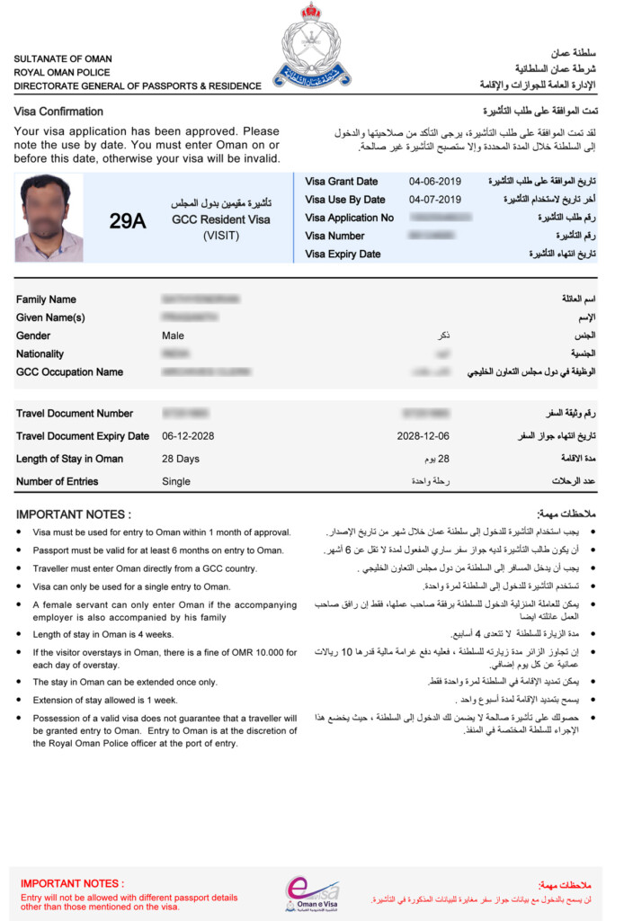 Oman Visa For Indian Apply Oman Visa From India