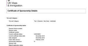 Omars Guidelines My TIER 2 Work Visa And TIER 2 Dependant Visa
