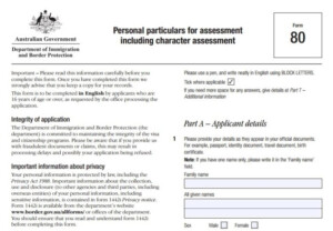 Partner Visa Form 80 Everything You Need To Know