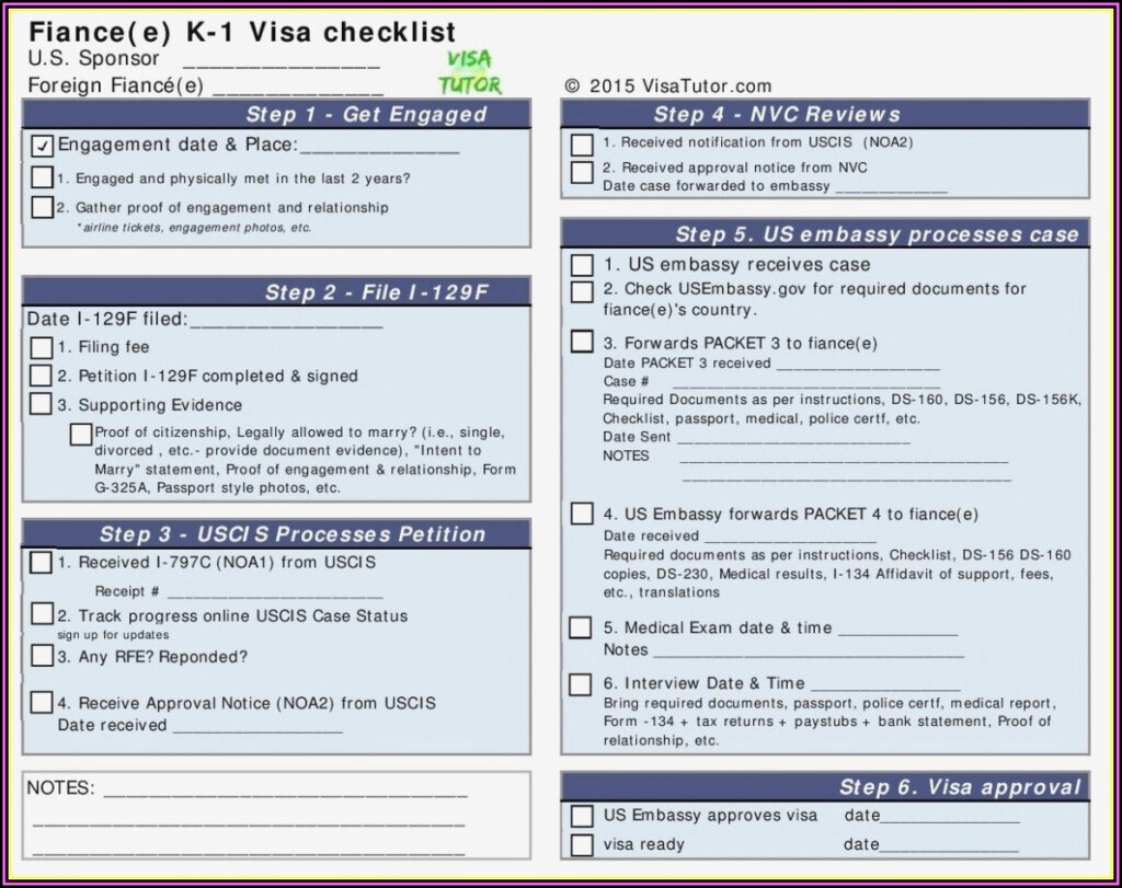 Printable Fiance Visa Application Form Printable Forms Free Online