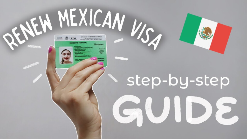 Renew Temporary Resident Visa In Mexico WITHOUT A Lawyer All Forms 