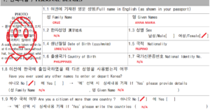 Running For My Flight How To Fill Up The Korean Visa Application Form