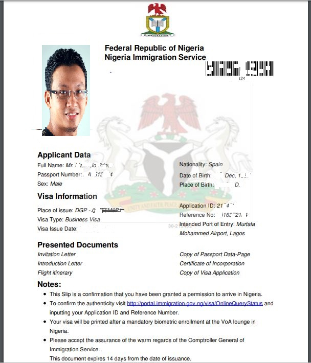 S rgar pa Ruh t Viselek Hord r Nigeria Visa Application Form Gyorsan 
