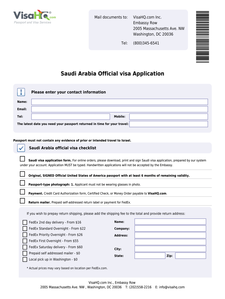Saudi Visa Application Complete Online AirSlate SignNow