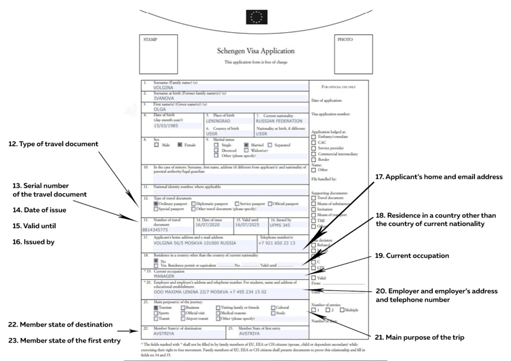 Schengen Visa Application Form In 2024 How To Fill In And Where To 