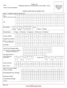 Singapore Visa Form Fillable Printable Forms Free Online