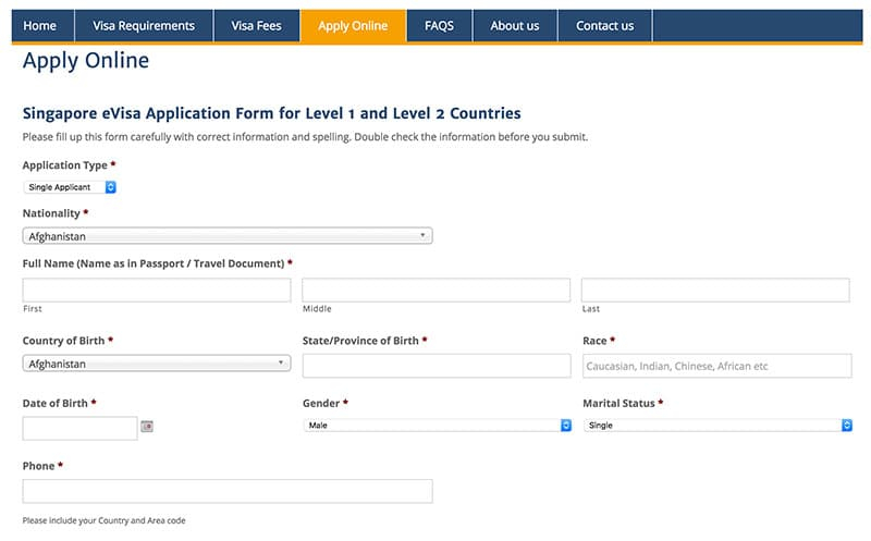 Singapore Visa Service Online SingaporeVisaOnline sg