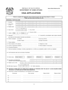 South Africa Visa Application Form In Nigeria PDF AirSlate SignNow