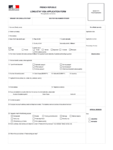 Stay Visa Application Fill Online Printable Fillable Blank PdfFiller