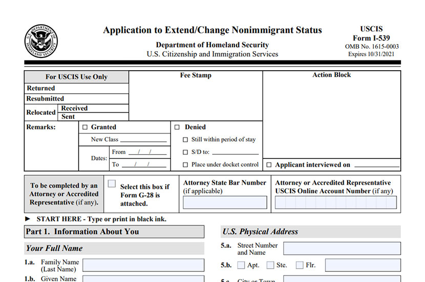 Tips For Extending Or Changing To B 1 B 2 Visitor Status