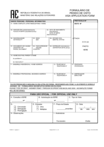 Top 7 Brazil Visa Application Form Templates Free To Download In PDF Format