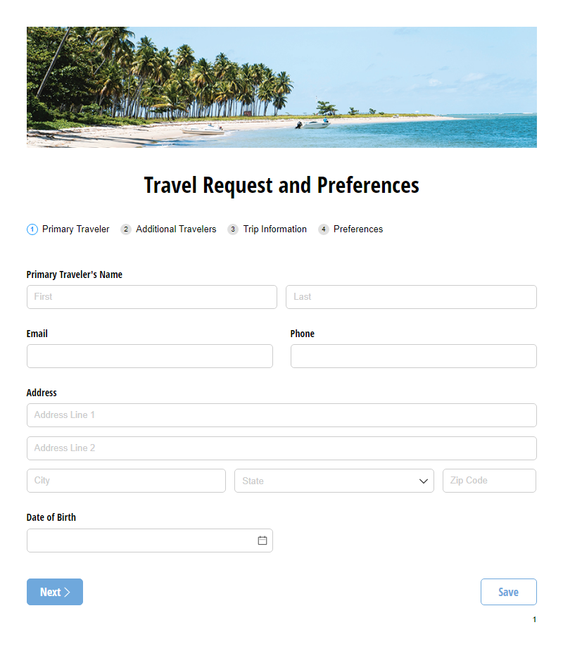 Travel Agency Forms Templates