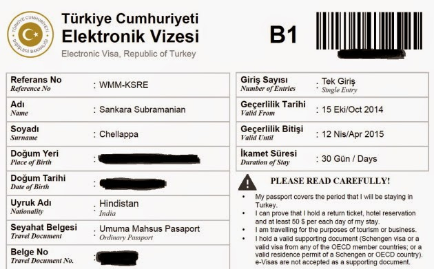 Turkey E Visa For Indians Be On The Road Live Your Travel Dream 