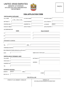Uae Work Visa Application Form PDF AirSlate SignNow
