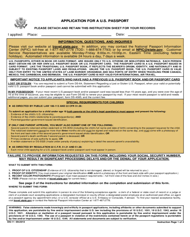 Us Passport Renewal Application 2024 For Kids Torey Halimeda