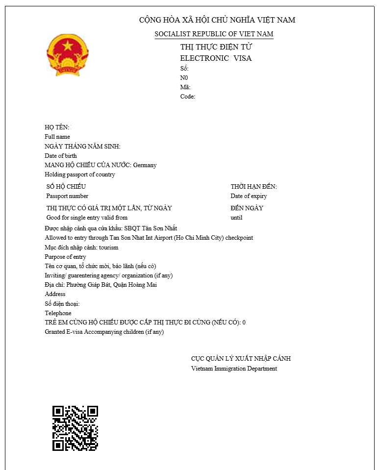Vietnam E visa Instructions Requirements Procedure In 2023