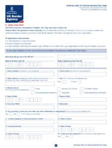 Visa Application For British Fill Out Sign Online DocHub