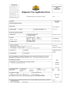 Visa Application Form For Bulgarian Online AirSlate SignNow