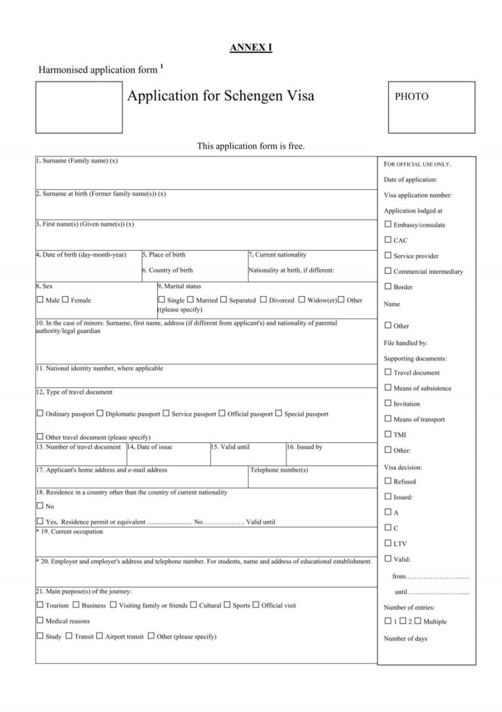 Visa Application Form VFS Global