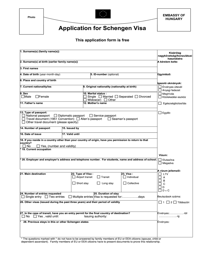Visa Application To Italy Fill Online Printable Fillable Blank 