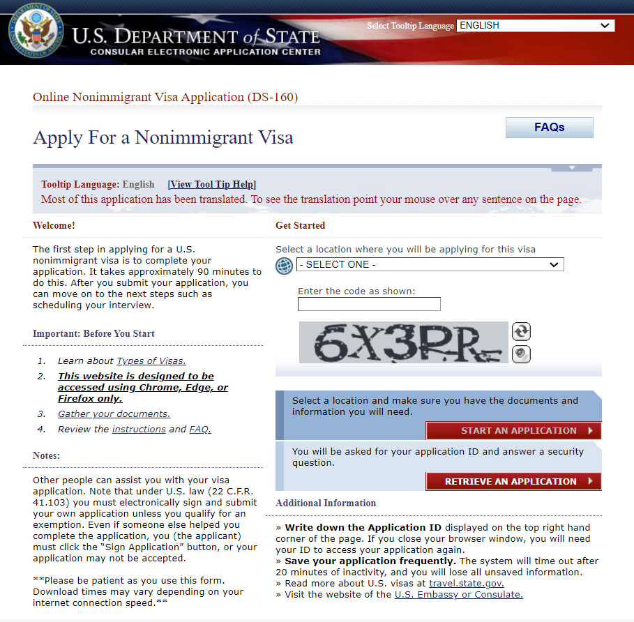What Is DS 160 Online Visa Application Process Explained