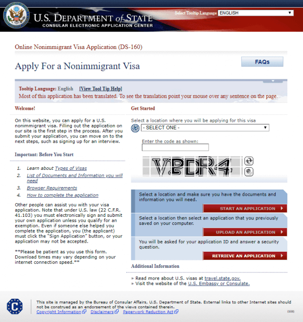 Comprehensive Guide To Filing The DS 160 Online Form