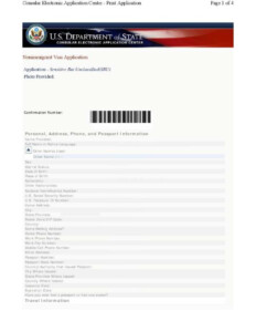 Extension Of B1 B2 Visa Form