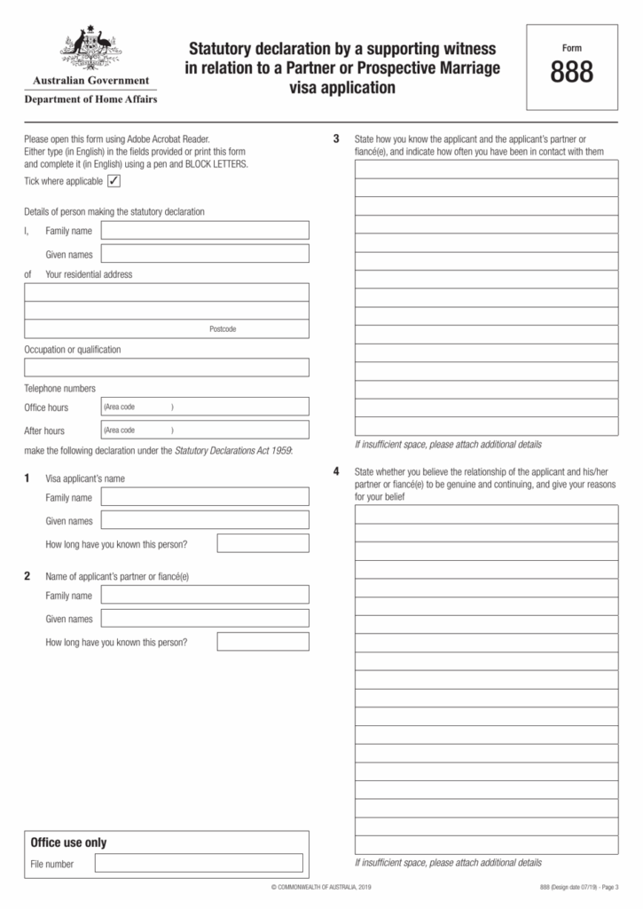Form 888 Fill Out Sign Online And Download Fillable PDF Australia 