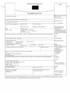 Germany Visa Application Form Pdf Fill And Sign Printable Template