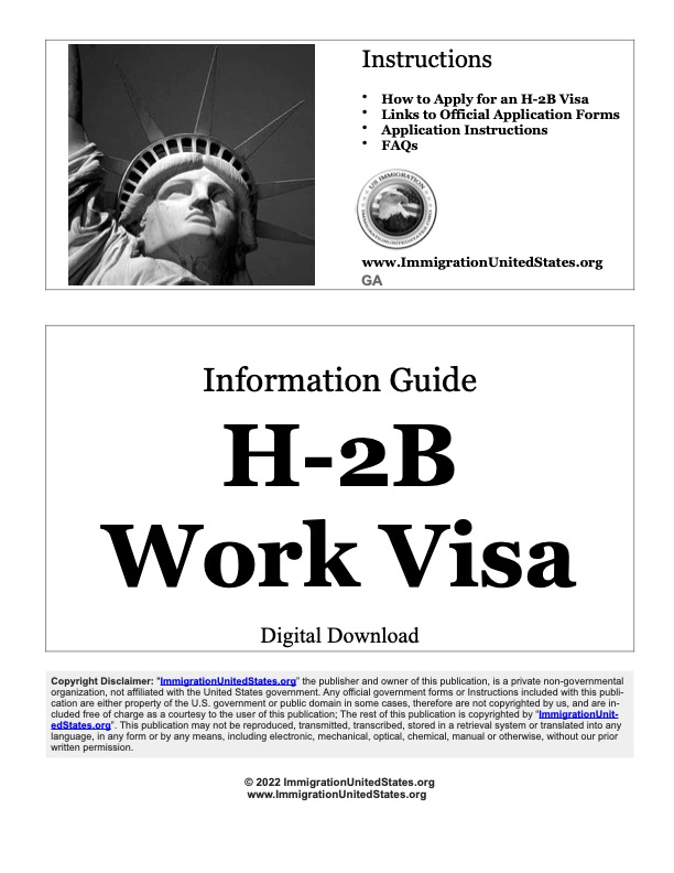 H 2B Work Visa U S Immigration Information