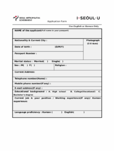 Koreaonlinevisa Application formSouth Korea Visa Application Form
