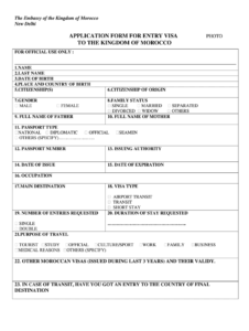 Morocco Online Visa Application Form 2020 2022 Fill And Sign