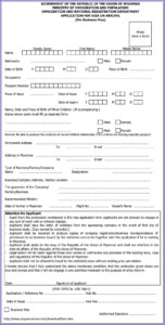 Myanmar Embassy Visa Application Form Form Resume Examples Kw9k4ybQYJ